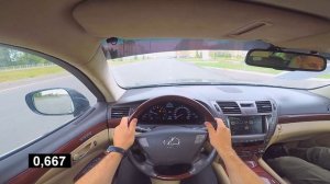 2008 LEXUS LS 460 - POV Test Drive, Acceleration 0-100 km/h