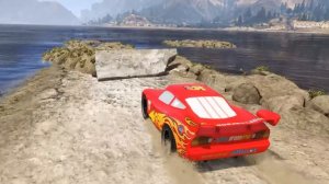 GTA 5 Lightning McQueen VS BeamNG Drive Lightning McQueen vs ROBLOX McQueen - Which is best?