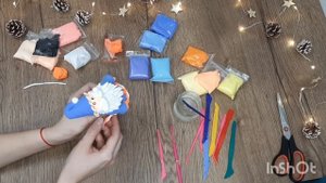 Дед Мороз и Олень, лепим из пластилина. Новогодняя поделка