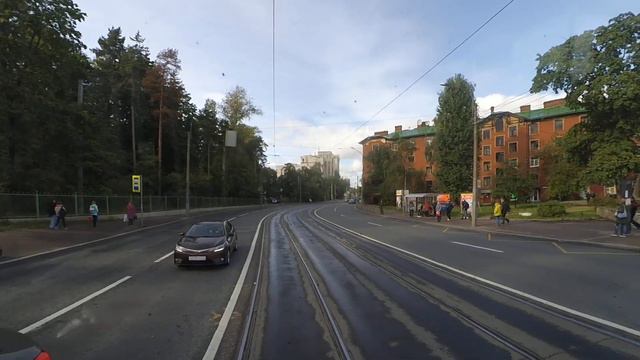 Трамвай "5022 по 55" СПб 12-***: ЛВС-86К 5022 по №55 (02.09.22) смотреть онлайн