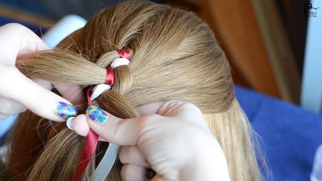 Five strand braiding with bandeau. Everyday hairstyle смотреть онлайн