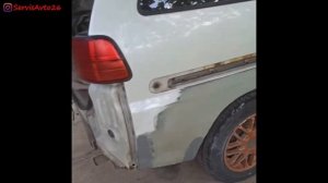 покраска Nissan Liberty сварка часть 1