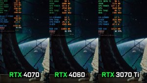 RTX 4070 Laptop (140W) vs RTX 4060 Laptop (140W) vs RTX 3070 Ti Laptop (140W)