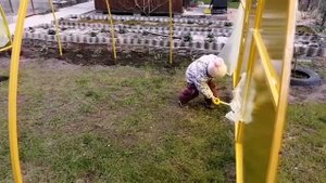 Делаем каркас под бассейн из поликарбоната.