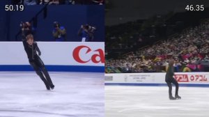 Perfect Short Programs by Ilia Malinin! Worlds 2022 vs 2023 (Side by side)