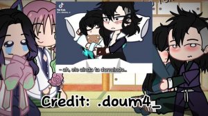 Muichiro genya mitsuri and shinobu react to Mui and genmui (short)?