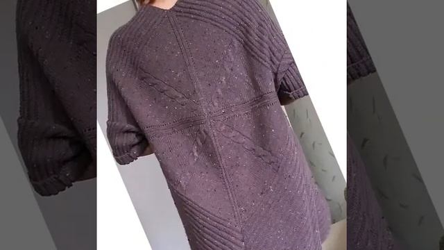 Вязаный кардиган спицами. Стильный. Экстравагантный. Для смелых девушек. смотреть онлайн