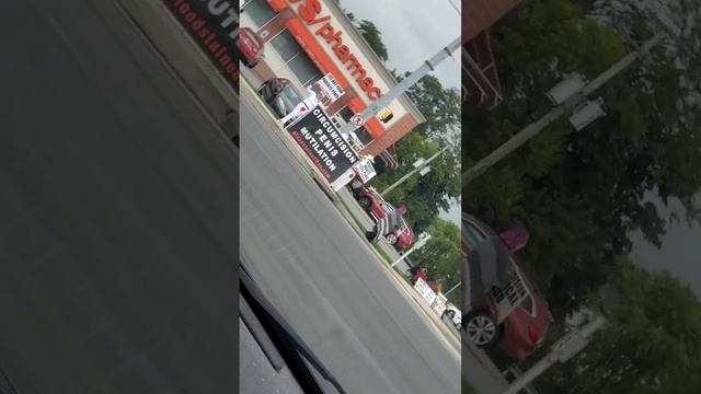 An Intactivist Demonstration Near CVS