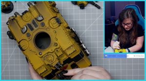 Twitch VOD - Imperial Fist Workday - Repulsor and Sternguard Warhammer 40K