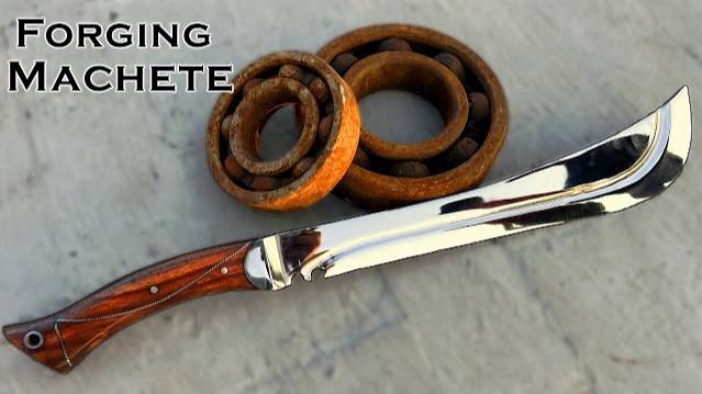 Forging Machete out of Rusted Bearing смотреть онлайн