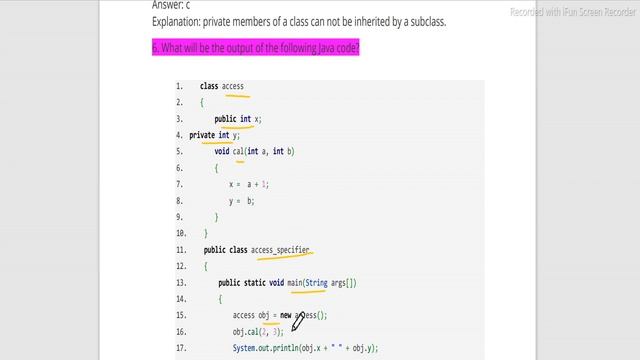 #24 Access Control Part1 Java Language MCQ for Interview Placement & Exam смотреть онлайн