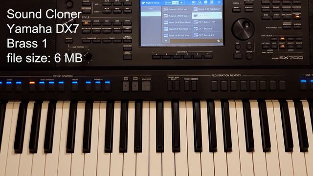 Famous Yamaha DX7 Brass 1, is on a Yamaha PSR SX700. Voice expansion for PSR & Genos. смотреть онлайн