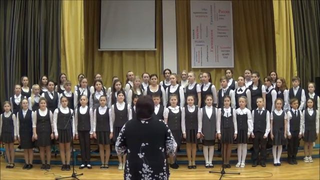 Средний хор МБОУ "Гимназия №2" "Бухенвальдский набат" муз. В.Мурадели, сл. А.Соболев смотреть онлайн