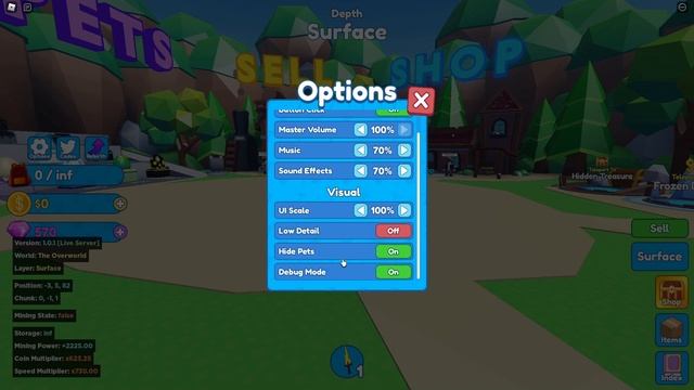 HOW TO OPEN DEBUG MODE - Roblox Mining Simulator 2 смотреть онлайн