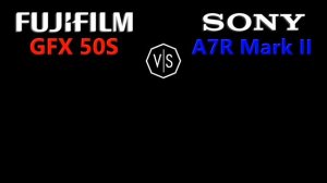 Fujifilm GFX 50S vs Sony A7R Mark II