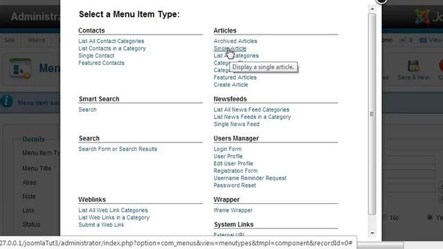 How to create navigation menu in joomla 2.5 part-7 смотреть онлайн