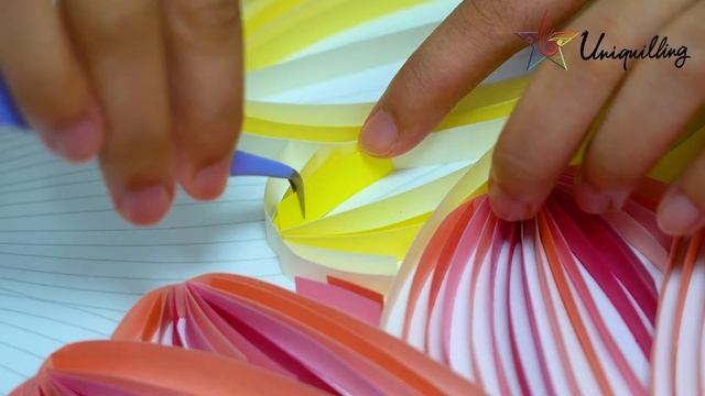 Paper filigree painting making explanation video смотреть онлайн