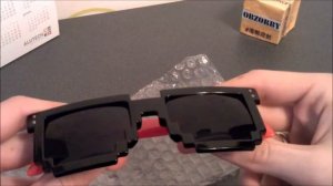 Обзор - пиксельные 8 bit очки MineCraft Sun Pixel Glasses