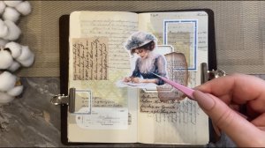 | ASMR for sleep | Vintage theme journaling | No talking | Journal decoration | Relaxation 27