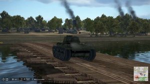 IL-2 Sturmovik - Tank Crew - быстрый танковый бой - прорыв через реку (КВ-1с)