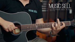 ТРАНСАКУСТИЧЕСКАЯ ГИТАРА KEPMA TA TRANSACOUSTIC DREADNOUGHT BLACK MUSIC SELL