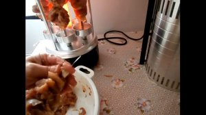 Шашлык из курицы в электрошашлычнице