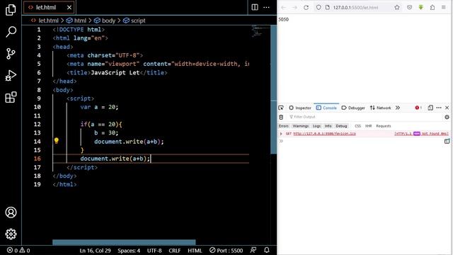 JavaScript Let vs Var Keyword in Hindi/Urdu | Lec#2 | JavaScript Advance concepts in Hindi/Urdu 202