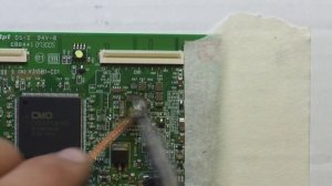 Ремонт телевизора Samsung LE32R81B.Искажение цвета. Ремонт платы T-con.