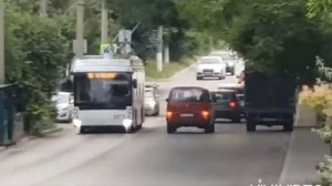 Севастопольский троллейбус Тролза 5265.02 бортовой номер 1075 на 76 маршрут 25 июня 2022г.