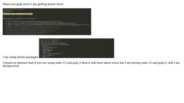 Sharepoint: gulp serve error смотреть онлайн
