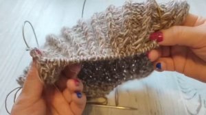 Вязание шапки-чалмы от начала и до конца.