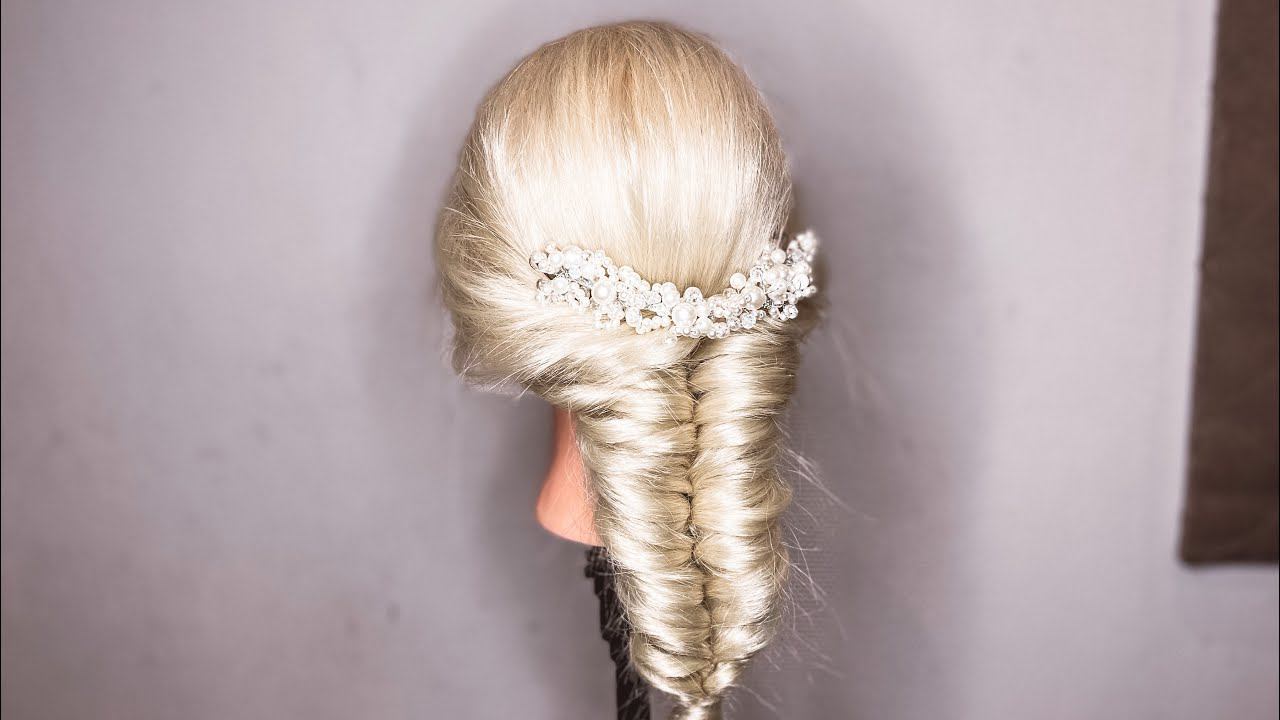 How to: Faux Fishtail Braid. EASY! \ ОБЪЕМНАЯ КОСА РЫБИЙ ХВОСТ НА РЕЗИНКАХ