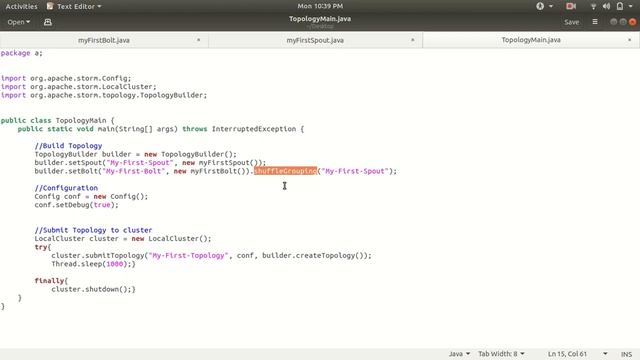 Apache Storm: Creating first Java Project (Topology) using Eclipse IDE
