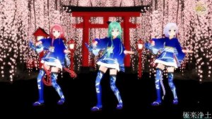 【MMD艦これ】振袖姿の白露型姉妹・改白露型姉妹で『極楽浄土　Gokuraku jodo』(720P_HD).mp4