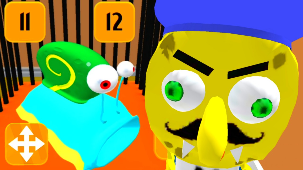 ГУБКА БОБ и СКВИДВАРД сосед #6 ПРИВЕТ СПАНЧ БОБ 3D - мульт игра для детей
