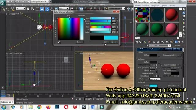 3ds Max tutorial - Glass material in 3ds max vray смотреть онлайн