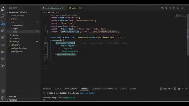 React Context  | Global state | Avoid prop drilling | How to handle favourite Items