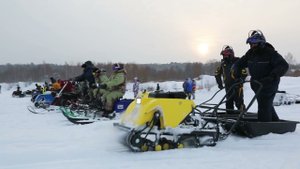 Битва мотобуксировщиков 2021г. Команда мотобуксировщиков Рыбак.