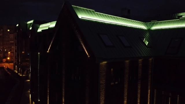 ЖК «Рыбная Деревня» с ночным архитектурным освещением смотреть онлайн