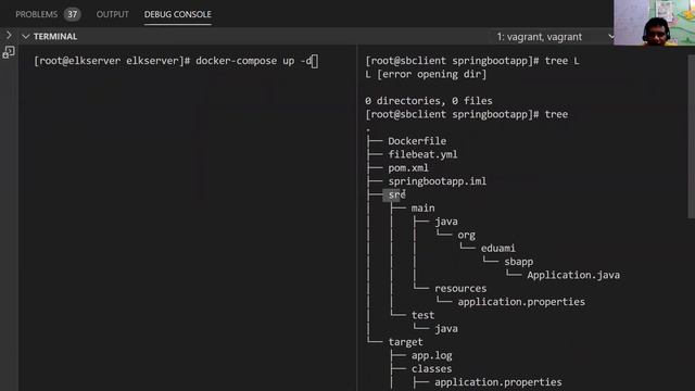 Monitor Springboot Java application logs with ELK Elastich Search, Kibana,Filebeat смотреть онлайн