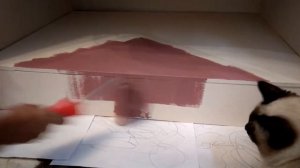 Красим акриловыми красками детский стол/ We paint with acrylic paints a children's table