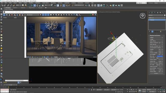 V-Ray Next for 3ds Max – How to light an interior night scene смотреть онлайн