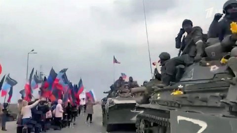 В Донецке встречали бойцов батальона ДНР "Сомали", которые участвовали в наступлении