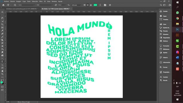 Curso de Photoshop 2021 | Herramientas de TEXTO en PHOTOSHOP ? LECCIÓN 7/12 | AIMARI ?? смотреть онлайн