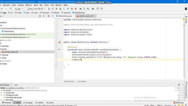 Création de Toast sous Android. смотреть онлайн