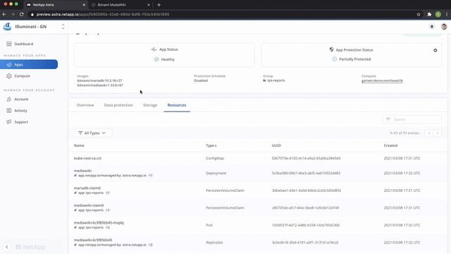 Demo: Application-Aware Data Management for Kubernetes with NetApp Astra