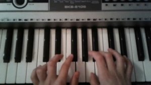 Как играть Тили бом на синтезаторе