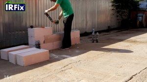 Клей для блоков. Монтажный клей для строительства домов IRFix PROFF. Треш - тест.