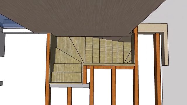 Эскиз лестницы под зашивку, ступень, подступенок, плинтус. смотреть онлайн