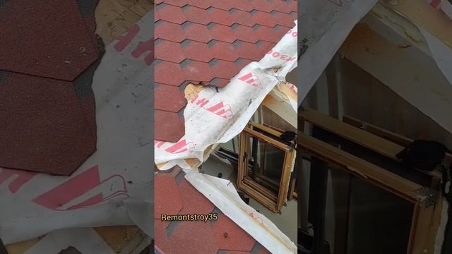 Ремонт мягкой кровли, демонтаж мансардных окон. Ч1 #remontstroy35 #строительство